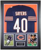 Gale Sayers Autographed and Framed Chicago Bears Jersey