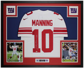 Eli Manning Autographed and Framed New York Giants Jersey