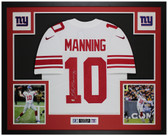 Eli Manning Autographed and Framed New York Giants Jersey