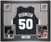 David Robinson Autographed and Framed San Antonio Spurs Jersey