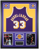 Kareem Abdul-Jabbar Autographed and Framed Los Angeles Lakers Jersey