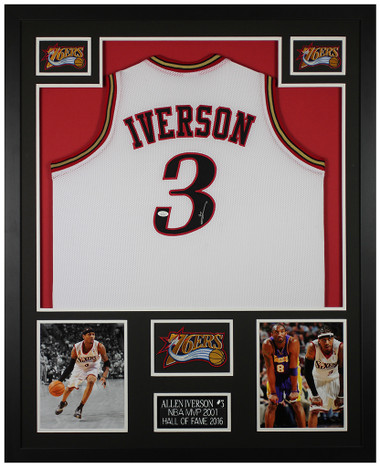 Autographed/Signed Allen Iverson Philadelphia Black Basketball Jersey JSA  COA at 's Sports Collectibles Store