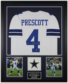 Dak Prescott Autographed and Framed Dallas Cowboys Jersey