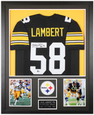 Jack Lambert Autographed and Framed Pittsburgh Steelers Jersey