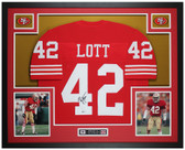 Ronnie Lott Autographed and Framed San Francisco 49ers Jersey