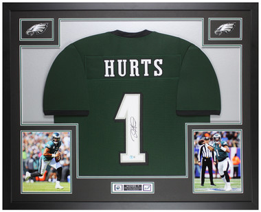 Jalen Hurts Philadelphia Eagles Signed Autograph Custom Jersey Green JSA  Certified at 's Sports Collectibles Store