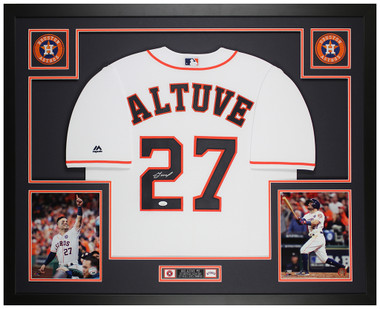 Jose Altuve Autographed 17 AL MVP White Authentic Astros Jersey