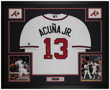 Freddie Freeman Framed Jersey Autographed Signed Beckett COA Atlanta Braves