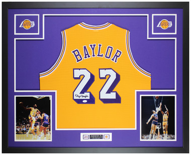 Elgin Baylor Signed MLPS Los Angeles Lakers (Home White) Jersey Upper Deck  UDA