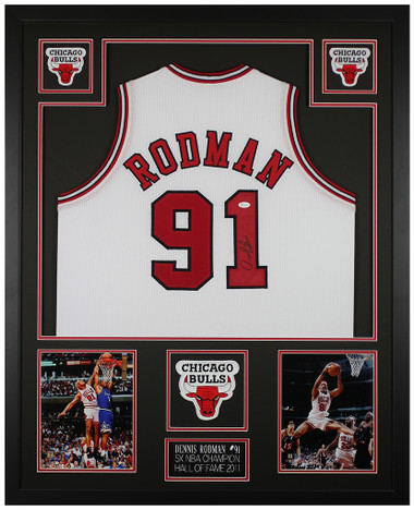 Dennis Rodman Signed Jersey Inscribed The Worm (JSA COA