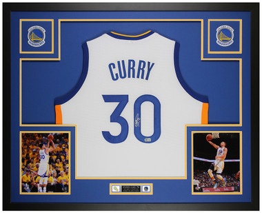 Golden State Warriors Stephen Curry Autographed White Adidas 2017 NBA  Finals Champions Jersey Size XL Beckett