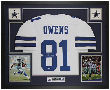 Terrell Owens Autographed and Framed Dallas Cowboys Jersey