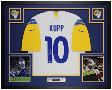 Cooper Kupp Los Angeles Rams Autographed Framed Bone Nike Limited Jersey  Shadowbox