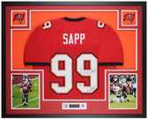 Warren Sapp Autographed and Framed Tampa Bay Buccaneers Jersey
