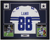 CeeDee Lamb Autographed and Framed Dallas Cowboys Jersey