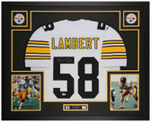 Jack Lambert Autographed and Framed Pittsburgh Steelers Jersey