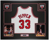 Scottie Pippen Autographed and Framed Chicago Bulls Jersey