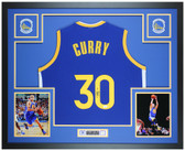 Steph Curry Autographed and Framed Golden State Warriors Jersey