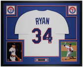 Nolan Ryan Autographed and Framed Texas Rangers Jersey