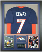 John Elway Autographed and Framed Denver Broncos jersey