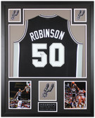 David Robinson Autographed and Framed San Antonio Spurs jersey