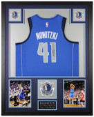 Dirk Nowitzki Autographed and Framed Dallas Mavericks jersey