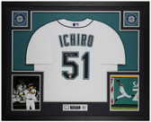 Ichiro Suzuki Autographed and Framed Seattle Mariners jersey