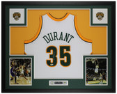 Kevin Durant Autographed and Framed Seattle SuperSonics jersey