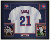 Sammy Sosa Autographed and Framed Chicago Cubs jersey