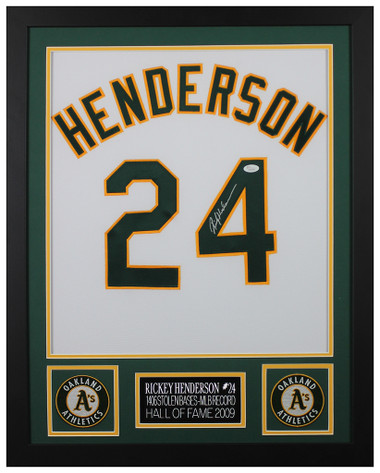 Rickey Henderson Signed Jersey (JSA)