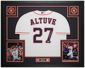 Jose Altuve Autographed & Framed White Houston Jersey Auto Beckett Cert