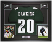 Brian Dawkins Autographed & Framed Green Philadelphia Jersey Auto Beckett COA