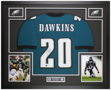 Brian Dawkins Autographed and Framed Philadelphia Eagles Jersey