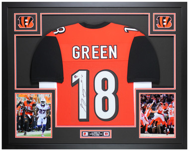 A. J. Green Autographed and Framed Cincinnati Bengals Jersey