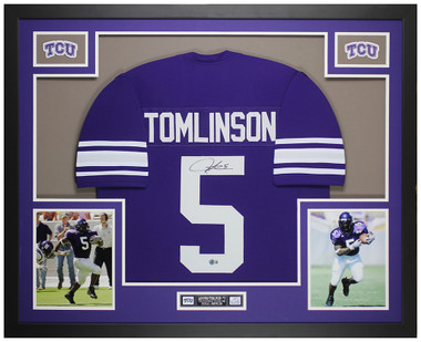 LaDainian Tomlinson Autographed and Framed TCU Horned Frogs Jersey