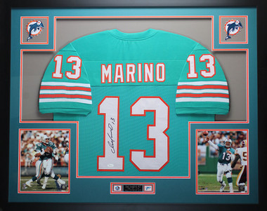 Dan Marino Autographed Signed Framed Miami Dolphins Jersey JSA 