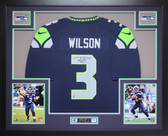 Russell Wilson Autographed and Framed Seattle Seahawks Jersey