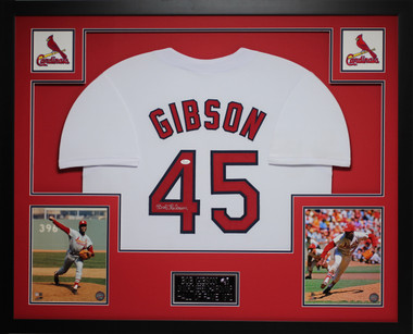 Bob Gibson St. Louis Cardinals Autographed White Majestic