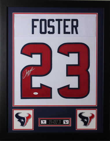 ARIAN FOSTER AUTOGRAPHED HOUSTON TEXANS RED JERSEY JSA LAST ONE