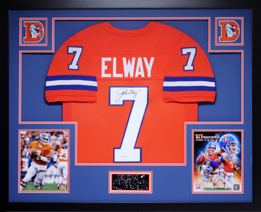 John Elway Autographed Jersey - Beckett Authentic - Orange Crush 