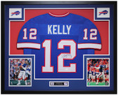 Jim Kelly Autographed and Framed Buffalo Bills Jersey