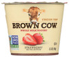 BROWN COW WEST Whole Milk Cream Top Strawberry Yogurt 5.3oz