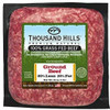 THOUSAND HILLS Ground Beef 80% Lean 20% Fat 16oz.