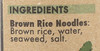 HAPPY PHO Noodle Brown Rice Seaweed