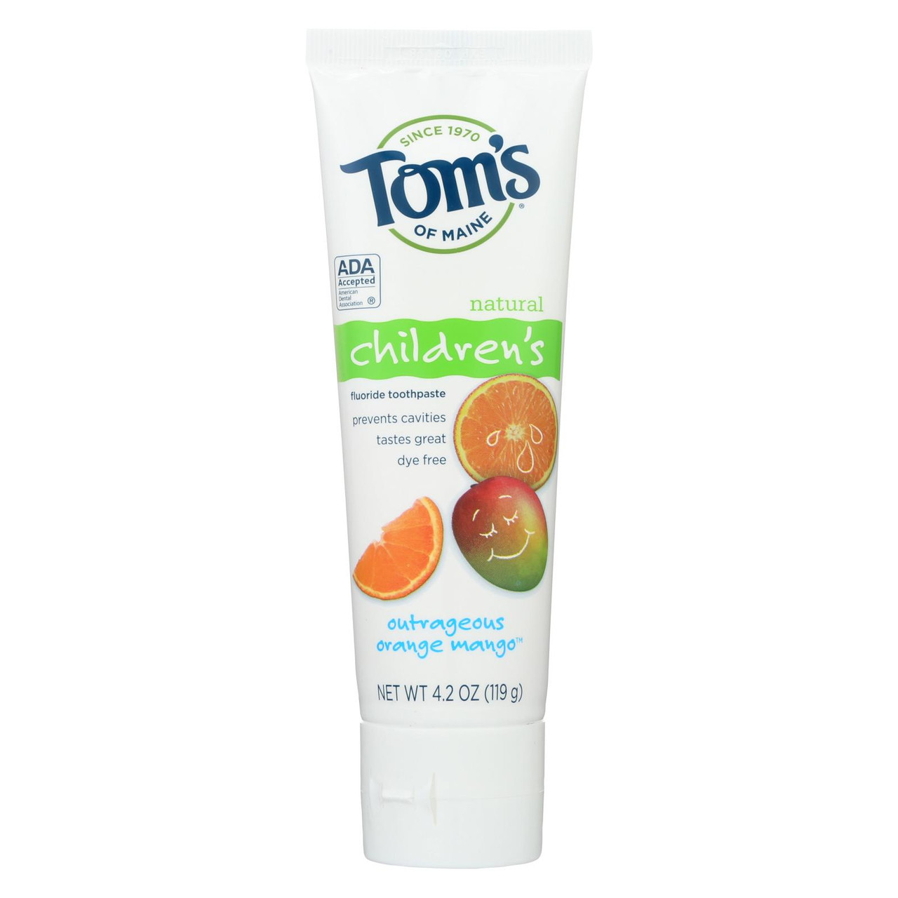 toms orange toothpaste