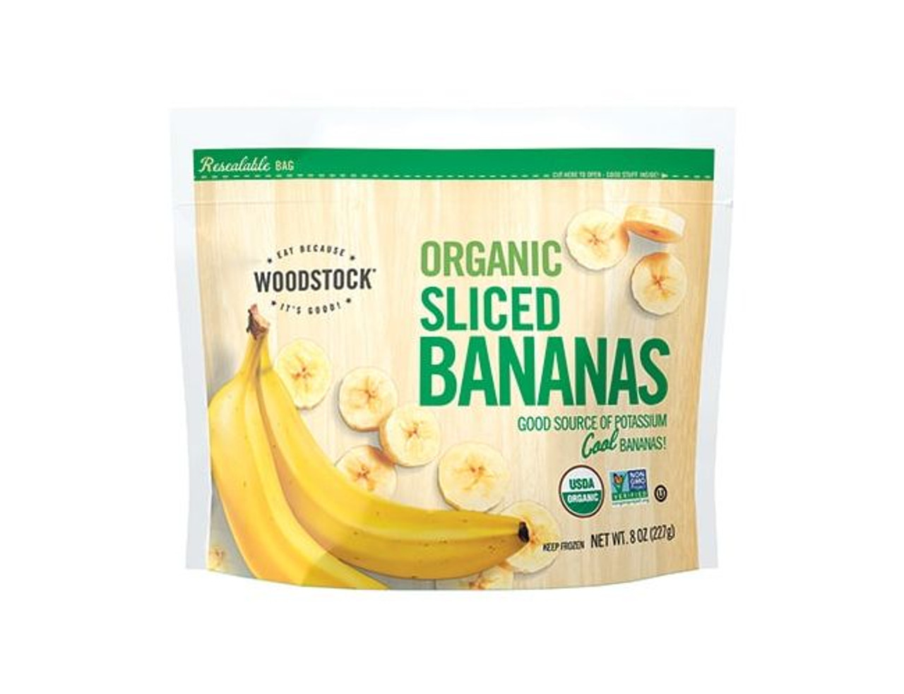 WOODSTOCK Organic Frozen Sliced Bananas - Elm City Market