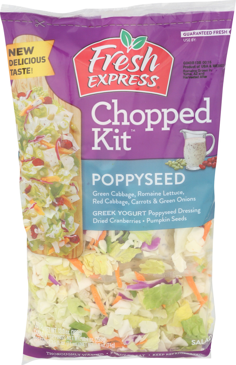 Poppyseed Chopped Salad Kit W/Dressing Fresh Express