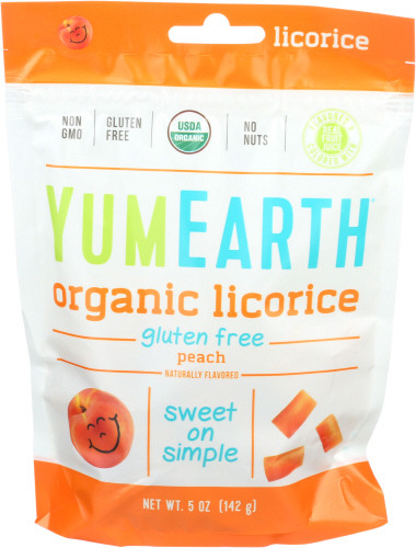 YUMEARTH ORGANICS Gluten Free Licorice Peach