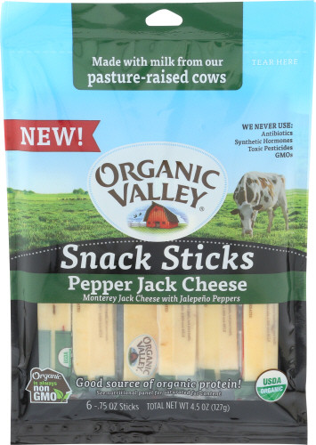 ORGANIC VALLEY Pepper Jack Cheese Snack Sticks