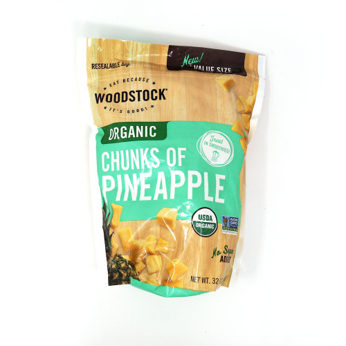 WOODSTOCK Organic Frozen Chunks of Pineapple